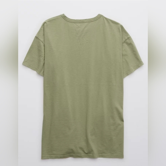 Aerie Distressed Basic Boyfriend T-Shirt - Picture 2 of 7